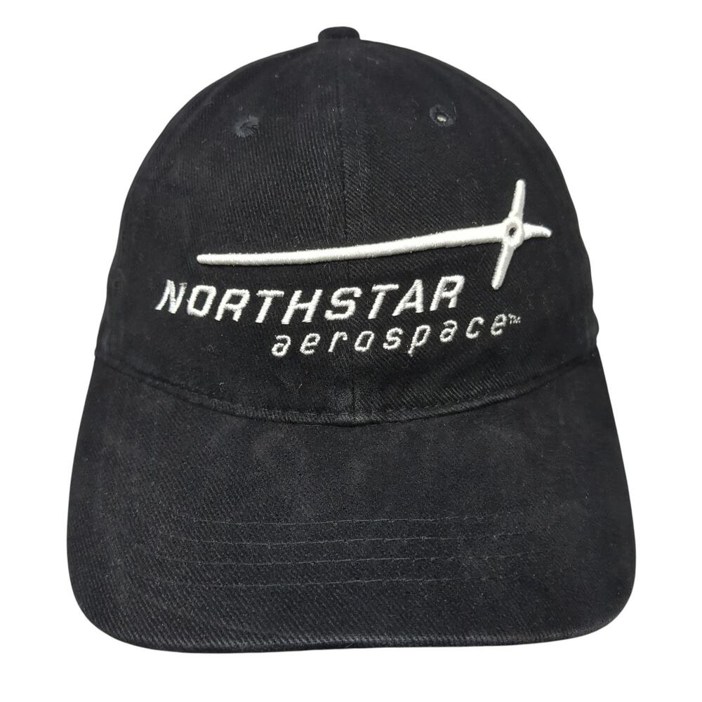 Northstar Aerospace Strapback Hat Black One Size Embroidered Outdoor